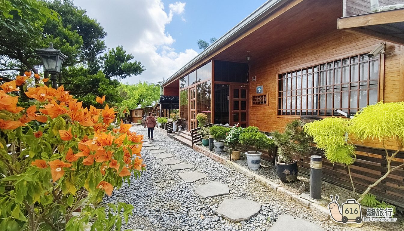 溪頭包棟-紅瓣天民宿溪頭-美麗的庭園